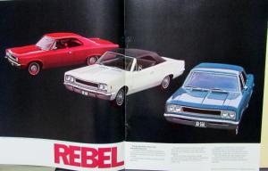 1968 AMC Javelin Rebel American Ambassador American Motors Sales Brochure Orig