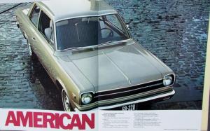 1968 AMC Javelin Rebel American Ambassador American Motors Sales Brochure Orig