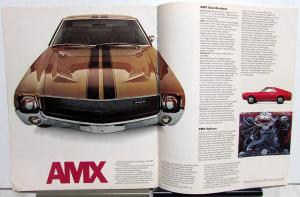1968 AMC Javelin Rebel American Ambassador AMX American Motors Sales Brochure
