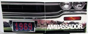 1969 AMC Ambassador AMX Javelin Rebel Rambler American Motors Sales Brochure