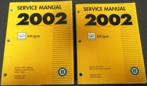 2002 Oldsmobile Intrigue Dealer Service Shop Manual Set Repair Engine Wiring A/C