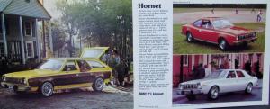 1976 AMC Gremlin Matador Pacer Hornet Sales Brochure Auto Show Edition Original