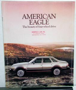 1980 AMC Eagle Sedans and Wagons 4x4 Color Sales Brochure Original