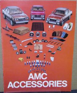 1982 AMC Accessories Color Sales Brochure Original