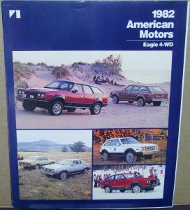 1982 American Motors Eagle 4WD SX4 Kammback Wagon Sedan Sales Brochure Folder