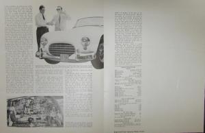 Cunningham C2 Sports Car Article Reprinted From MOTOR TREND January 1951