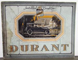 1923 1924 Durant Touring Sedan Coupe Sport Coach Business Cars Sales Brochure