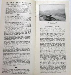 1927 Gardner Eight In Line Automobile Sales Brochure Thrilling Deeds