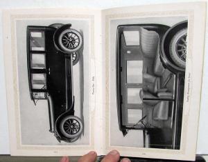 1921 Buick Six Cylinder Opened & Closed Models Twenty One Sales Brochure
