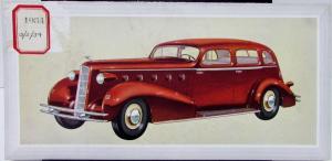 1934 Cadillac LaSalle Five Passenger Sedan Dealer Sales Folder Original