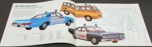 Original 1969 Dodge Dealer Sales Brochure Police Pursuit Fleet Coronet Polara