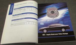 2003 GM Law Enforcement Portfolio Dealer Sales Brochure Police Fleet Packages