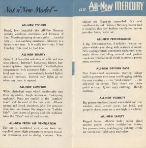 1949 Mercury Canadian Dealer Quick Facts Sales Brochure English Text