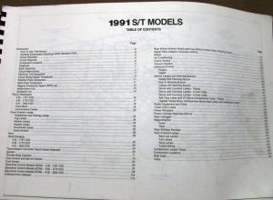 1991 GMC Electrical Wiring Diagram Service Manual Light truck S/T Models Repair