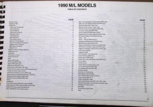 1990 GMC Electrical Wiring Diagram Service Manual Light Truck Safari Models
