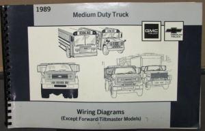 1989 GMC Electrical Wiring Diagram Service Manual Medium Duty Truck