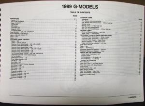 1989 Chevrolet Electrical Wiring Diagram Dealer Service Manual Chevy Van Model