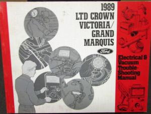 1989 Ford Mercury Electrical & Vacuum Diagram LTD Crown Victoria Grand Marquis