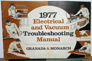 1977 Ford Mercury Dealer Electrical & Vacuum Diagram Manual Granada Monarch