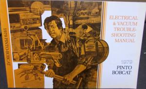 1979 Ford Mercury Dealer Electrical & Vacuum Diagram Service Manual Pinto Bobcat