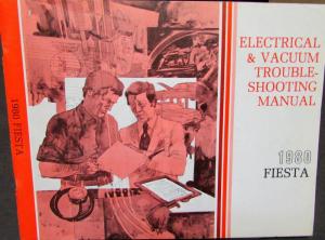 1980 Ford Dealer Electrical & Vacuum Diagram Service Manual Fiesta