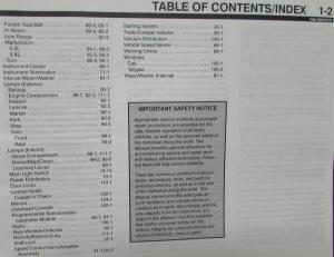 1996 Ford Bronco Electrical & Vacuum Troubleshooting Shop Service Manual