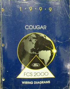 1999 Mercury Dealer Electrical Wiring Diagram Service Manual Cougar