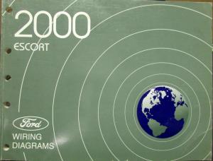 2000 Ford Dealer Electrical Wiring Diagram Service Manual Escort