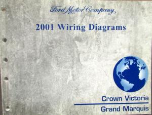 2001 Ford Mercury Electrical Wiring Diagram Manual Crown Vic Grand Marquis