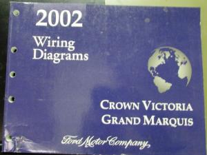 2002 Ford Mercury Electrical Wiring Diagram Manual Crown Victoria Grand Marquis