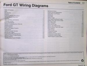 2005 Ford Dealer Electrical Wiring Diagram Service Manual GT