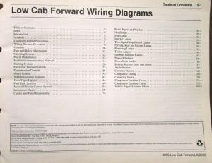 2006 Ford Dealer Electrical Wiring Diagram Service Manual Low Cab Forward Truck
