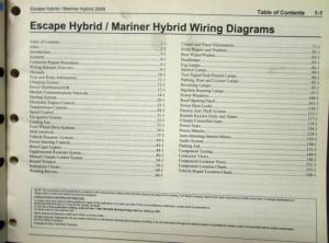 2006 Ford Mercury Dealer Electrical Wiring Diagram Manual Escape Hybrid Mariner