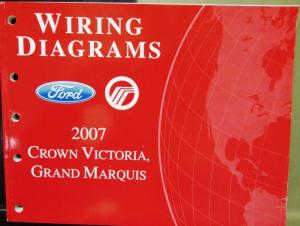 2007 Ford Mercury Electrical Wiring Diagram Manual Crown Vic Grand Marquis