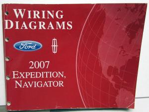 2007 Ford Lincoln Dealer Electrical Wiring Diagram Manual Expedition Navigator