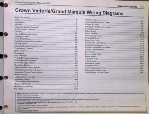 2008 Ford Mercury Electrical Wiring Diagram Manual Crown Vic Grand Marquis