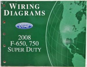 2008 Ford Dealer Electrical Wiring Diagram Manual F650 750 Super Duty Truck