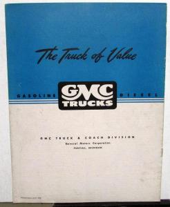 1947 1948 GMC Truck Series 800 & 850 Models Sales Brochure Original Dtd 4 47