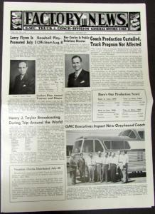 1949 GMC Factory News July Thru September Issues Set of 6 Originals