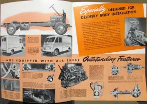 1949 GMC FP 152 Forward Control Delivery Sales Brochure Folder Original