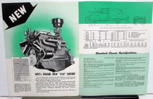 1952 GMC Gas 470 30 & F470 30 Truck Tractor Sales Brochure Folder Original