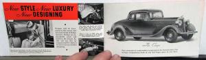 1934 Dodge Dealer Pocket Sales Brochure The New Bigger Dodge Sedan Coupe