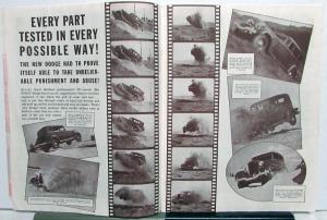 1934 Dodge Dealer Sales Brochure Last Minute Photo Flashes Sedan Coupe 121