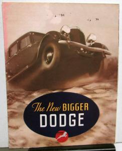 1934 Dodge Dealer Sales Brochure Folder Large The New Bigger Dodge 121