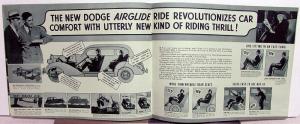 1935 Dodge Dealer Sales Brochure Candid Camera Shots Greentone Sedan Coupe