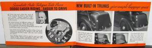 1935 Dodge Dealer Pocket Sales Brochure Airglide Ride Red-Ram Engine