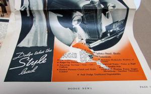 1936 Dodge News Volume 1 Number 8 Dealer Sales And Information New Models