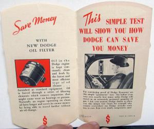 1936 Dodge Dealer Sales Brochure Economy Save 55 Gallon Barrel Gas Red Ram