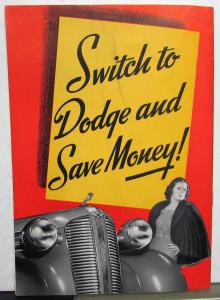 1937 Dodge Dealer Sales Brochure Are All Hydraulic Brakes The Same