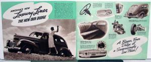 Original 1939 Dodge Dealer Prestige Brochure Luxury Liner Silver Anniversary